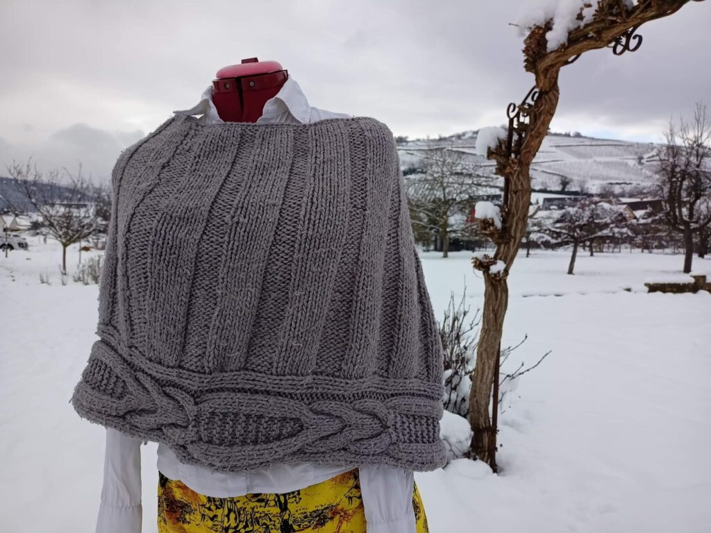 écharpe tricot fait main